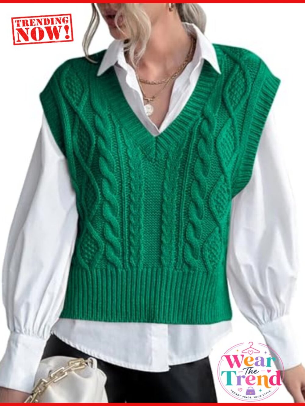 Womens V-Neck Sleeveless Ribbed Knit Sweater Vest Preppy Pullover Top